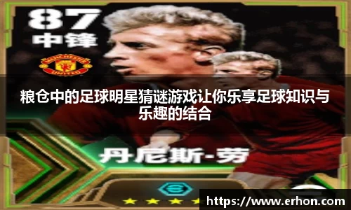 粮仓中的足球明星猜谜游戏让你乐享足球知识与乐趣的结合